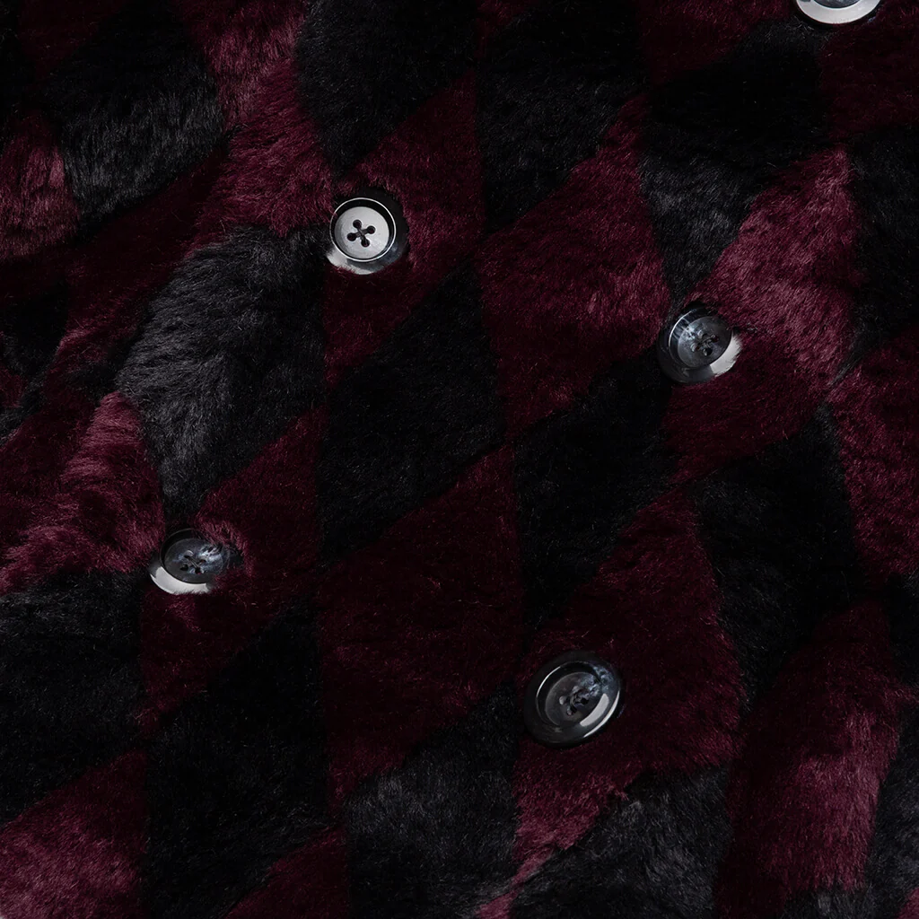 Pea Coat - Navy/Bordeaux - Image 4