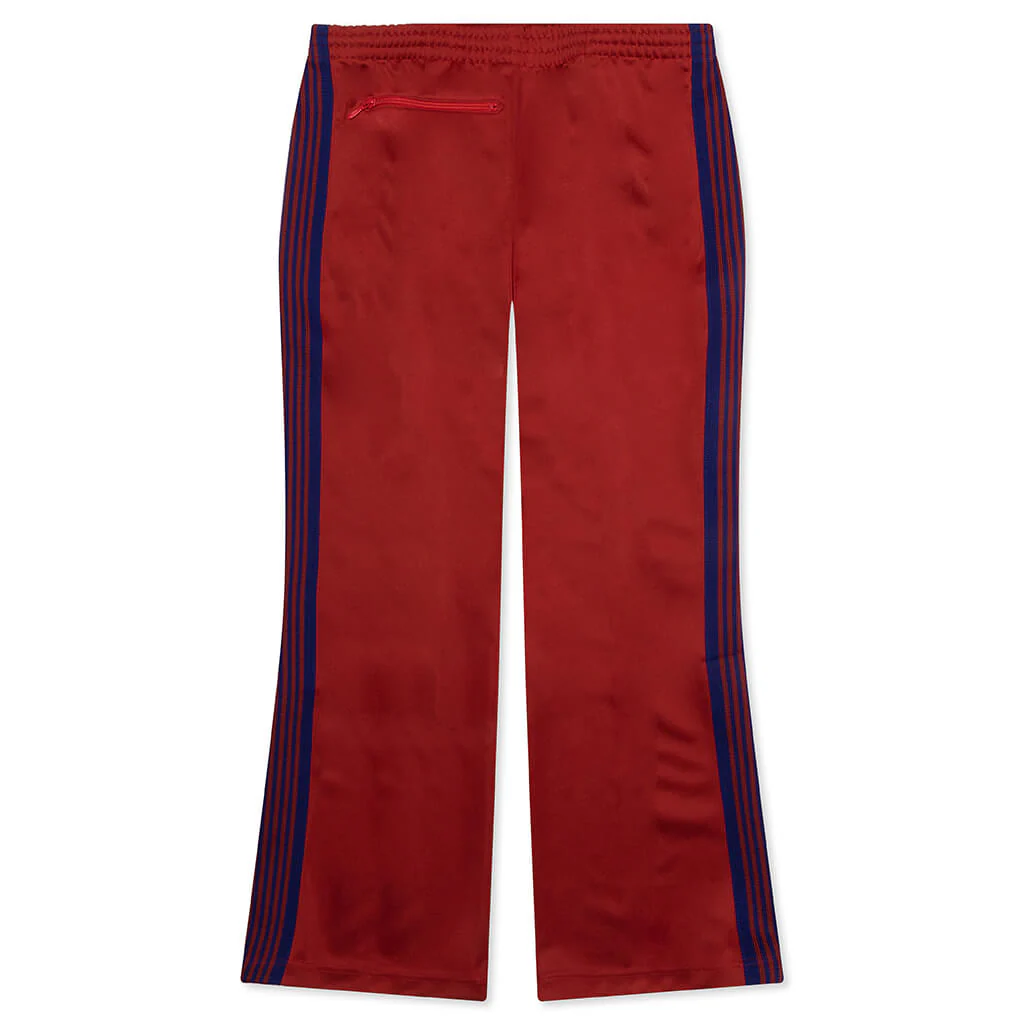 Poly Smooth Boot Cut Track Pant - Red - Image 2