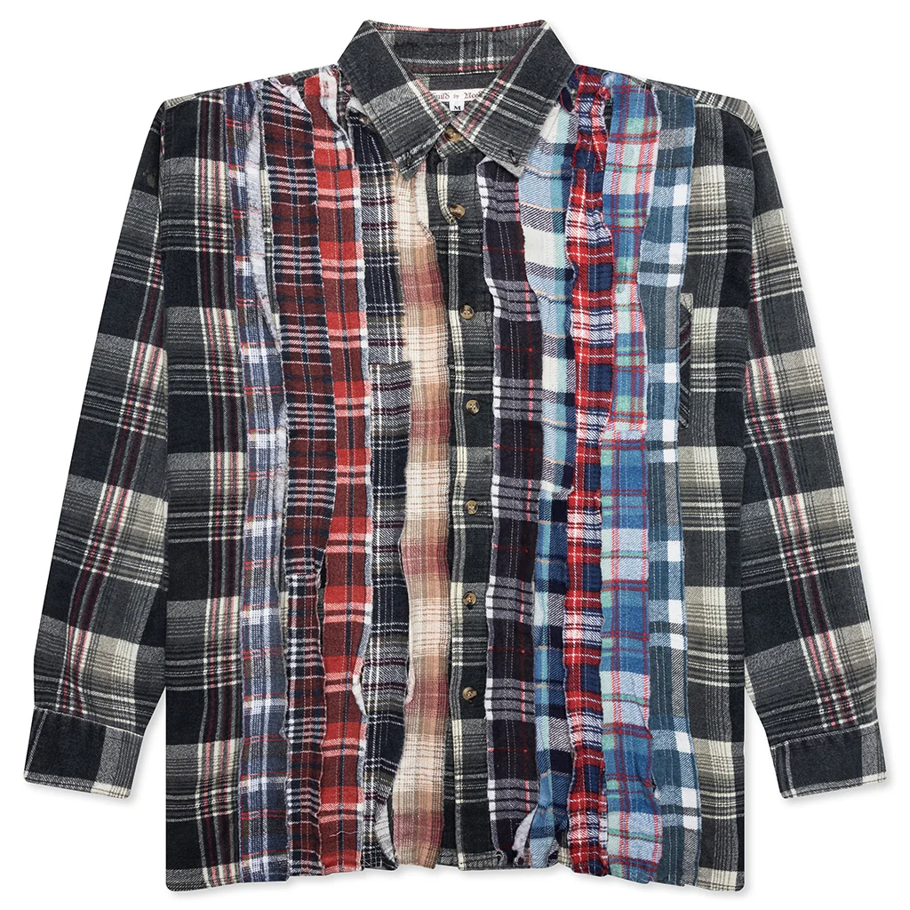 Ribbon Flannel Shirt - Assorted