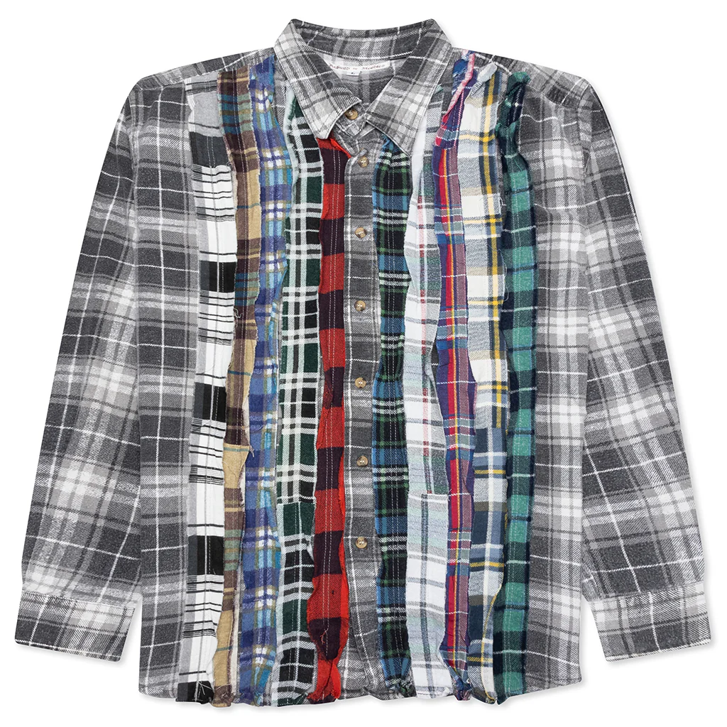 Ribbon Flannel Shirt - Assorted