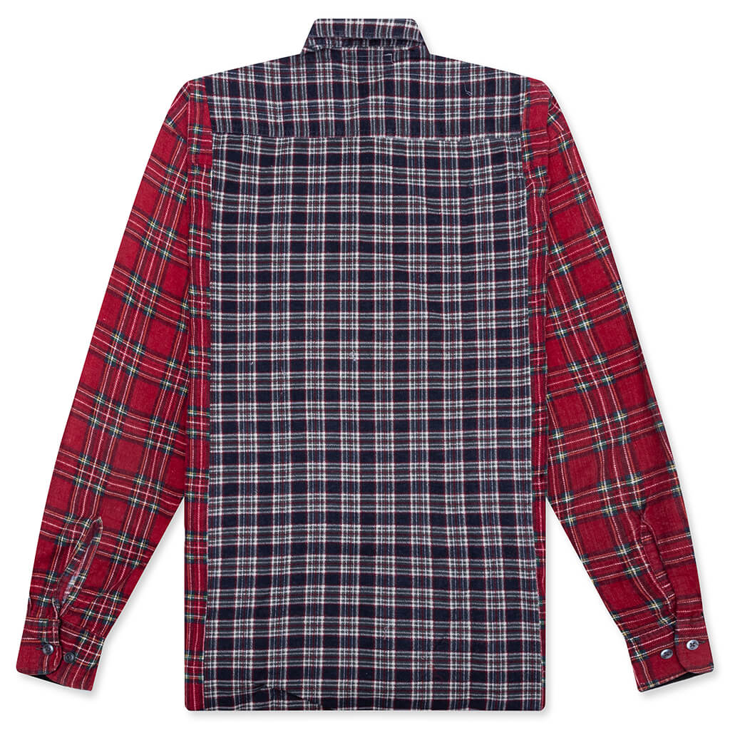 Ribbon Wide Flannel Shirt - Assorted - Image 2