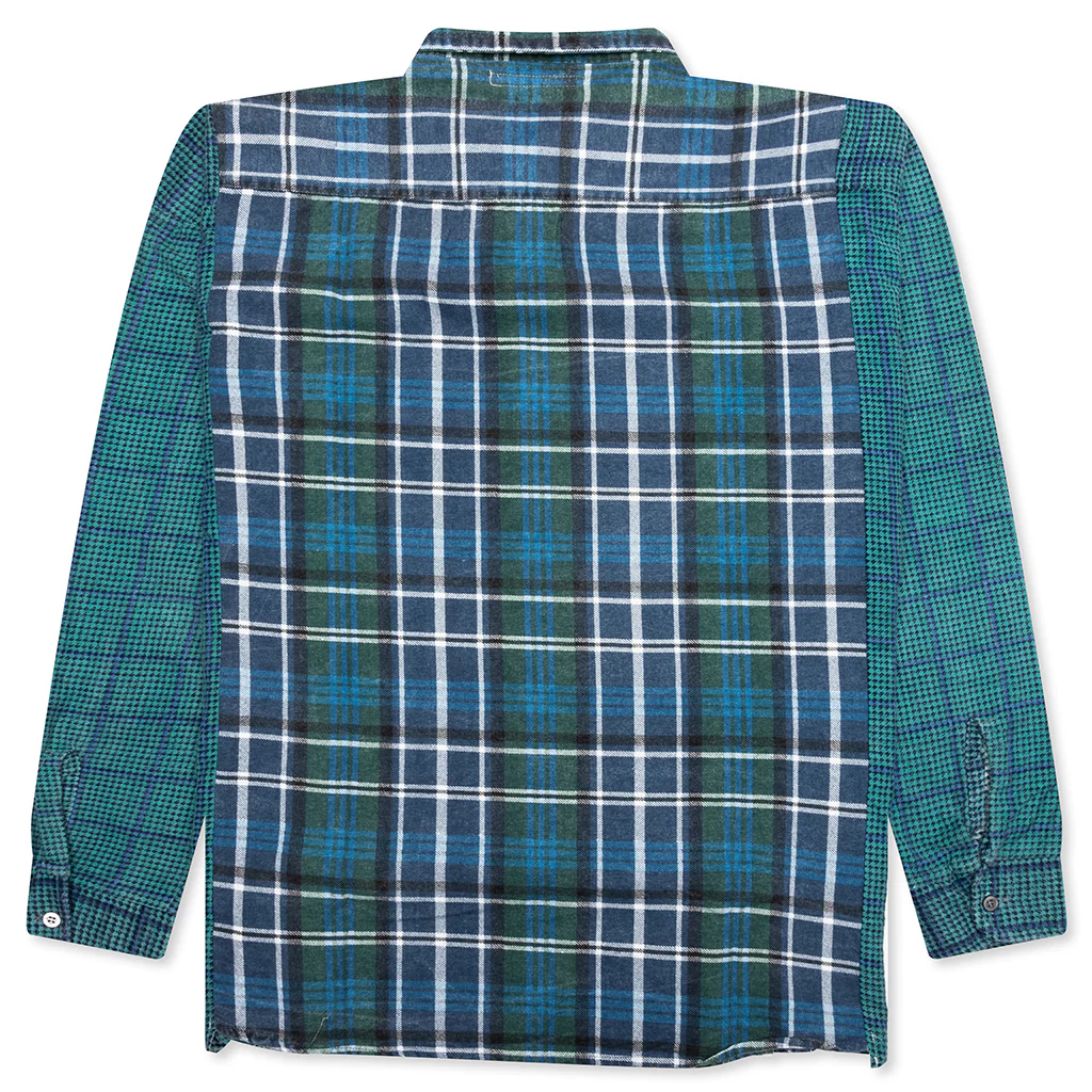 Ribbon Wide Flannel Shirt - Assorted - Image 2