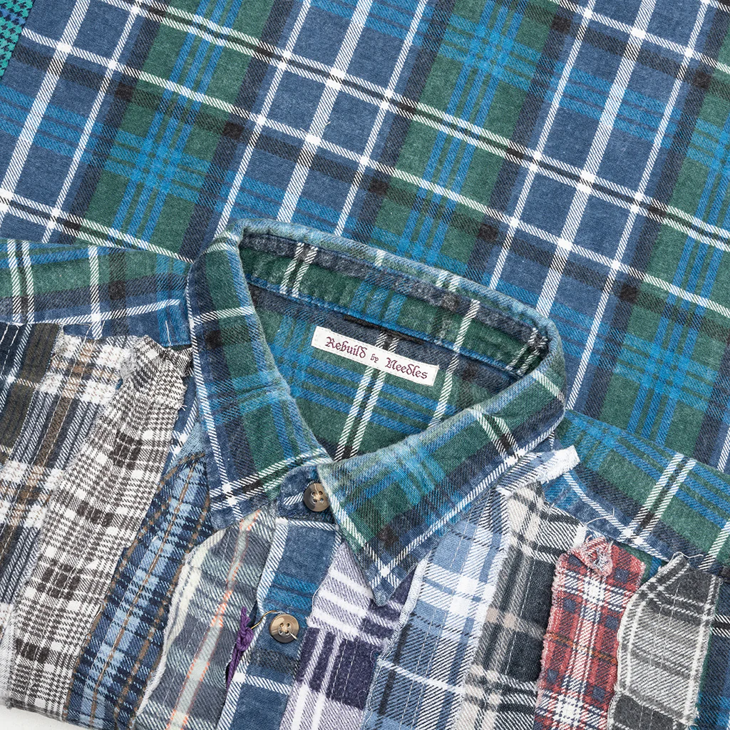 Ribbon Wide Flannel Shirt - Assorted - Image 3