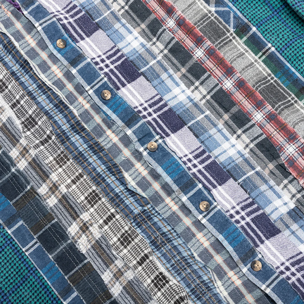 Ribbon Wide Flannel Shirt - Assorted - Image 4