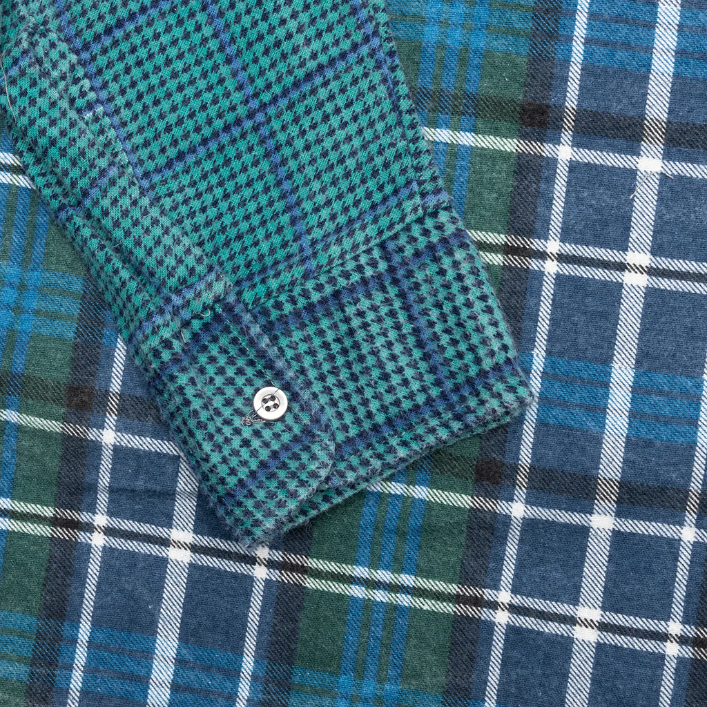 Ribbon Wide Flannel Shirt - Assorted - Image 5