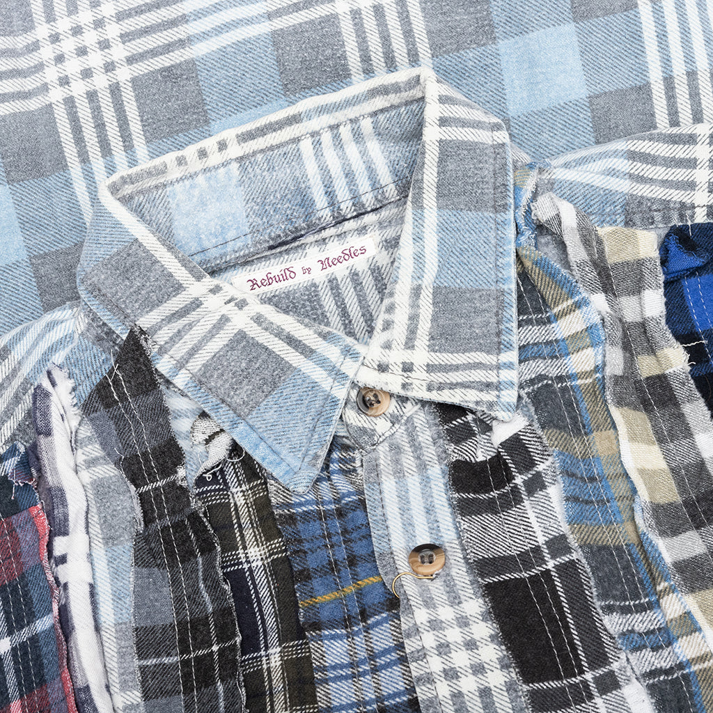 Ribbon Wide Flannel Shirt - Assorted - Image 3