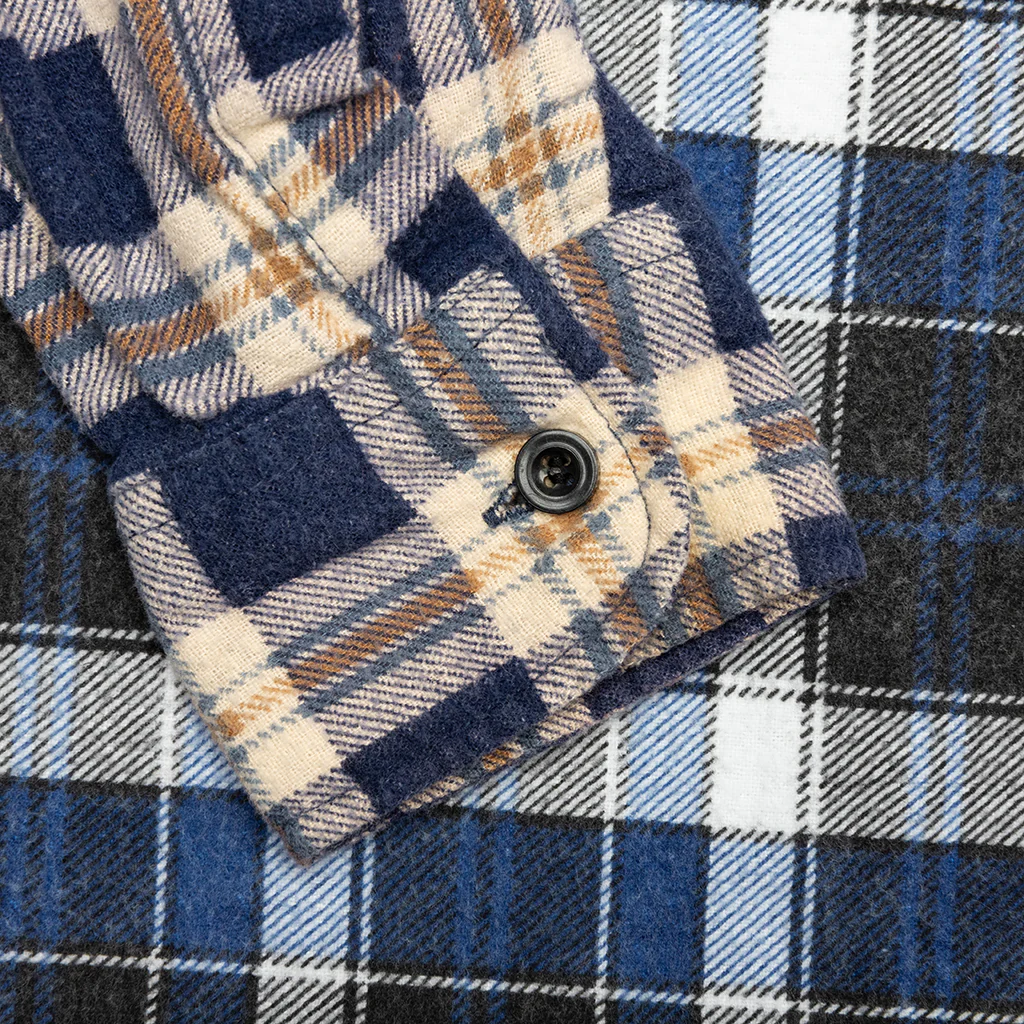 Ribbon Wide Flannel Shirt - Assorted - Image 5