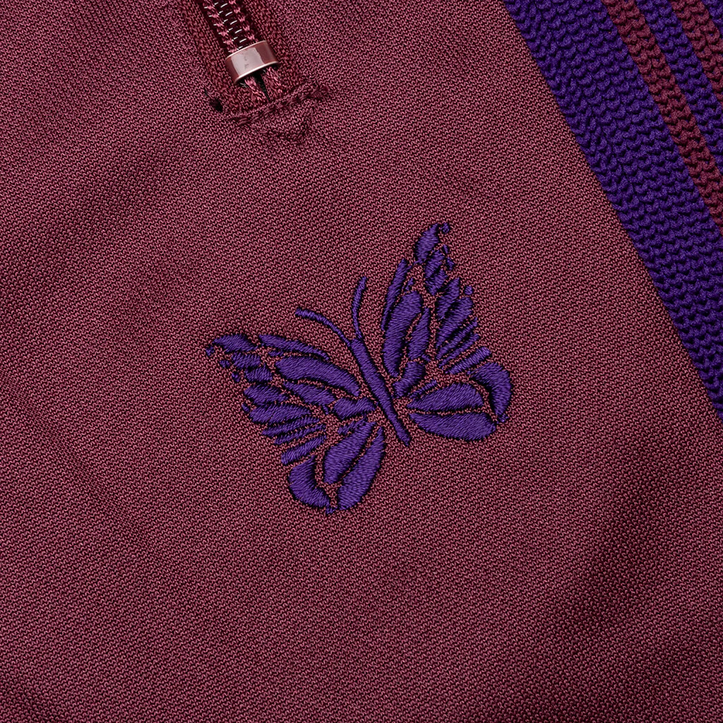 Track Pant Poly Smooth - Wine - Image 4