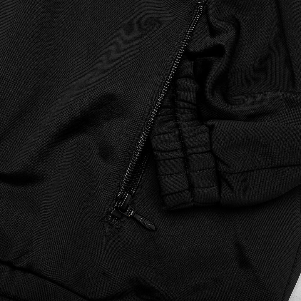 Tricot Jersey Fringe Track Jacket - Black - Image 4