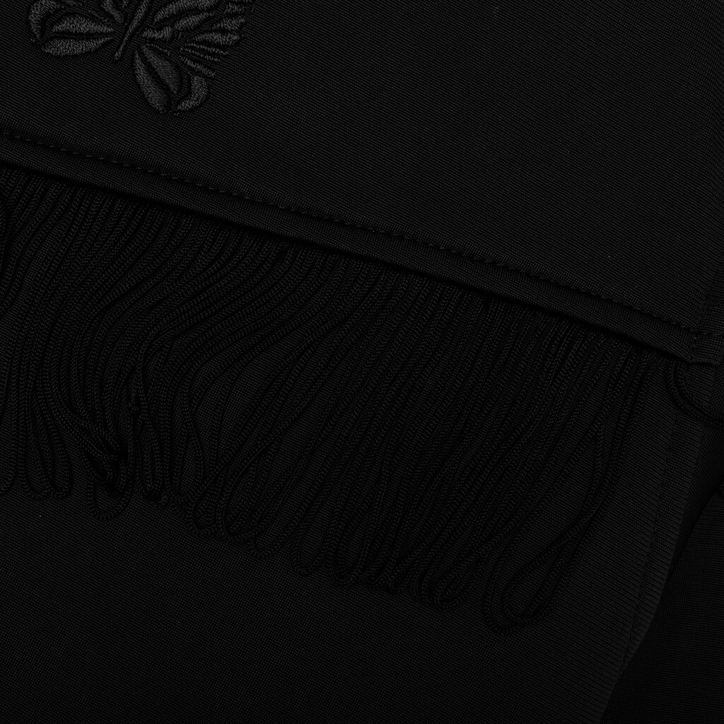Tricot Jersey Fringe Track Jacket - Black - Image 5