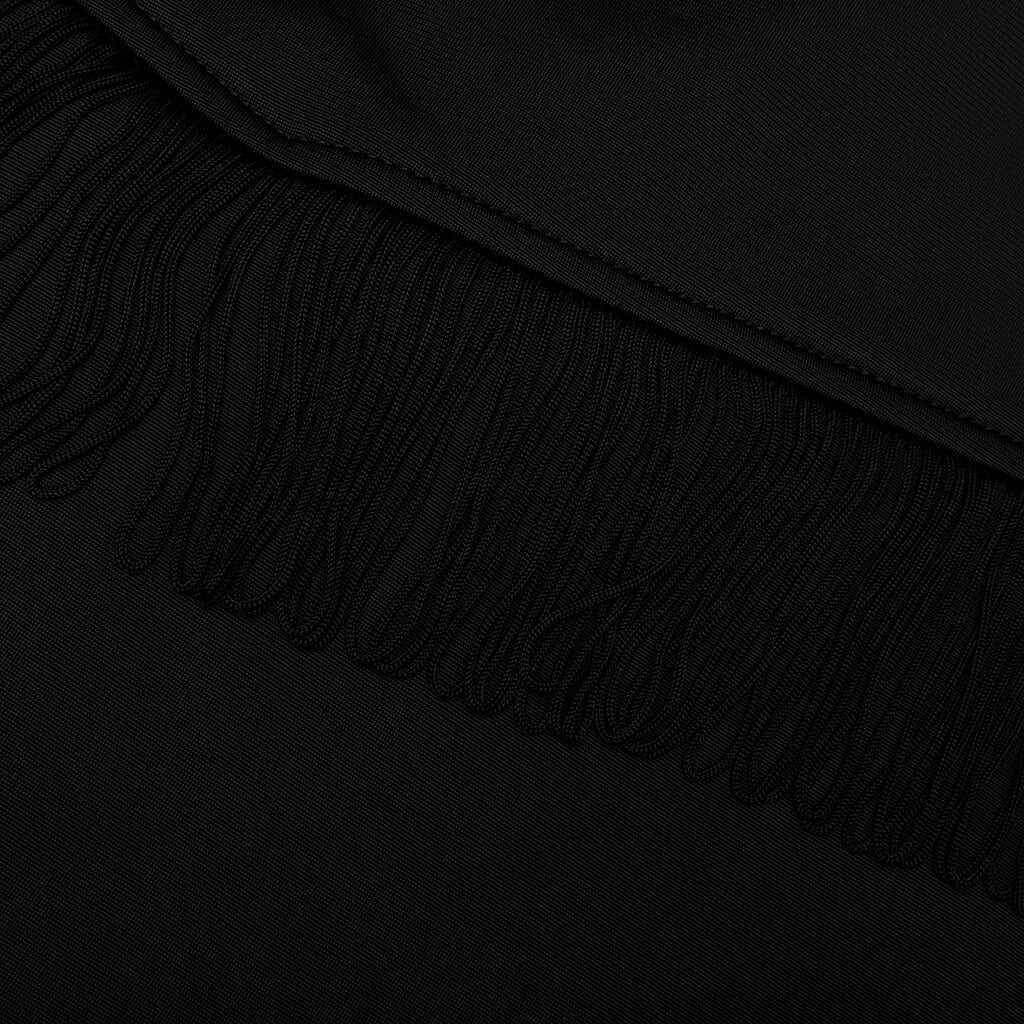 Tricot Jersey Fringe Track Jacket - Black - Image 6