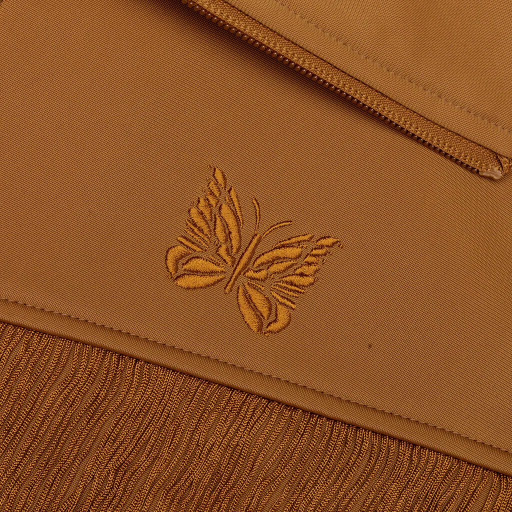 Tricot Jersey Fringe Track Jacket - Gold - Image 3