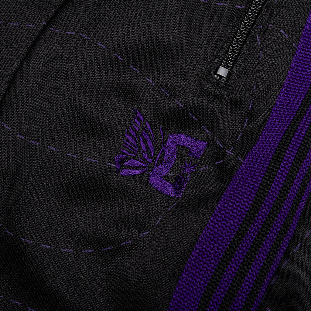 Needles x DC Shoes Track Pant Poly Smooth - Black - Image 3