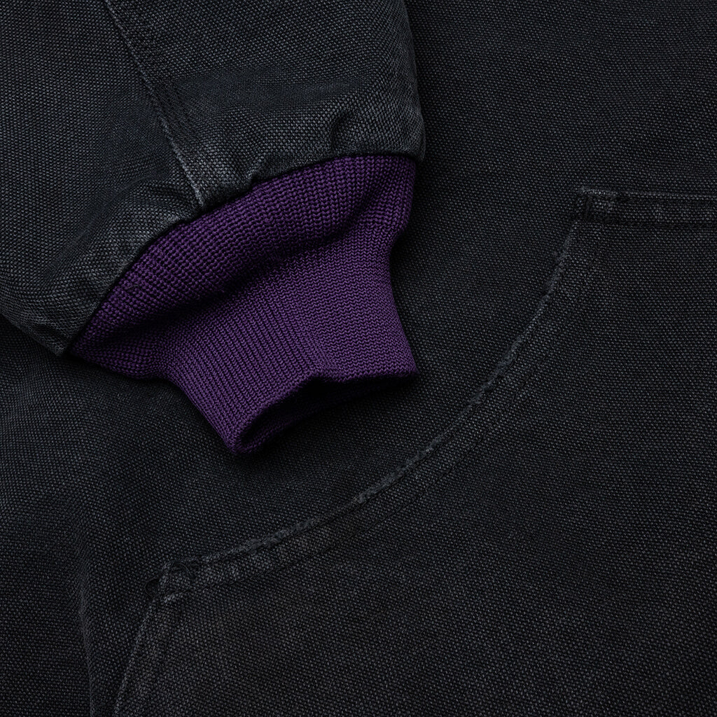 Zipped Work Hoody - Black - Image 5