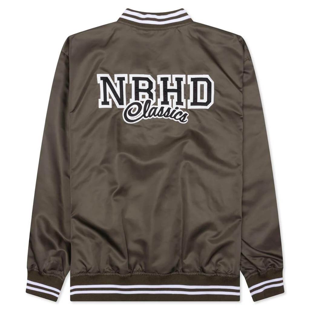Baseball Jacket - Olive Drab - Image 2