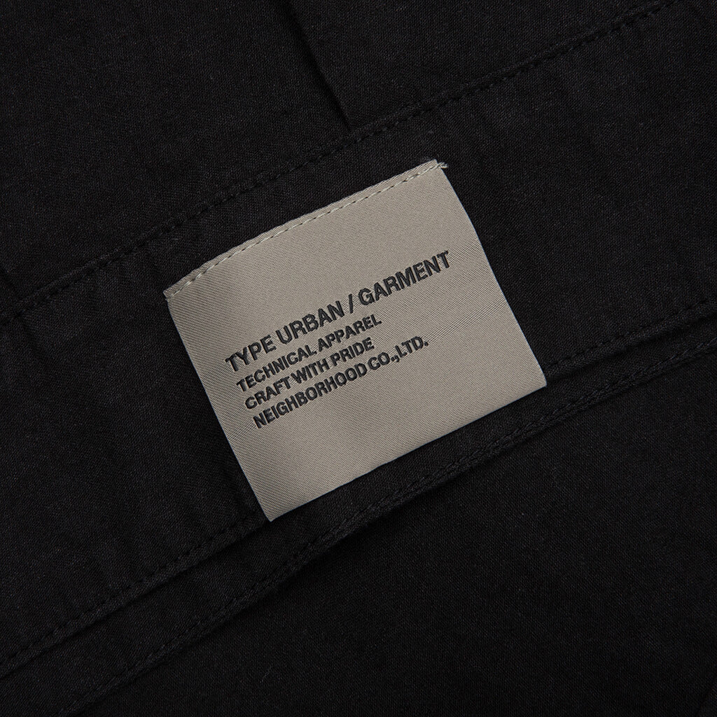 Belted Officer S/S Shirt - Black - Image 4