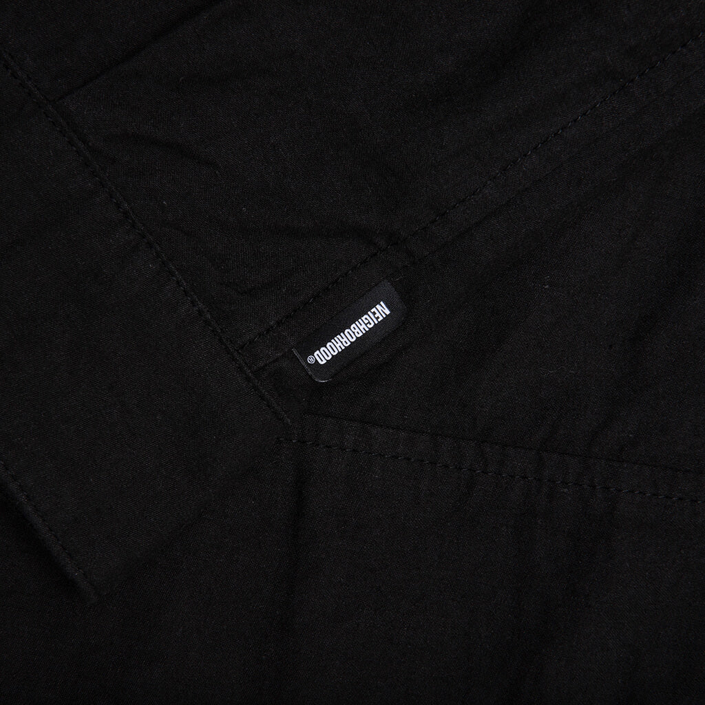 Belted Officer S/S Shirt - Black - Image 5