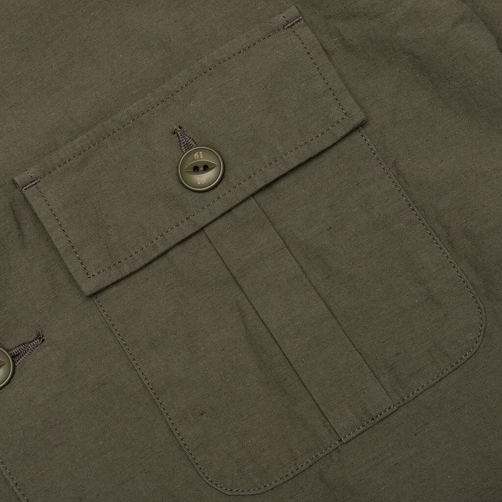 Belted Officer S/S Shirt - Olive Drab - Image 3