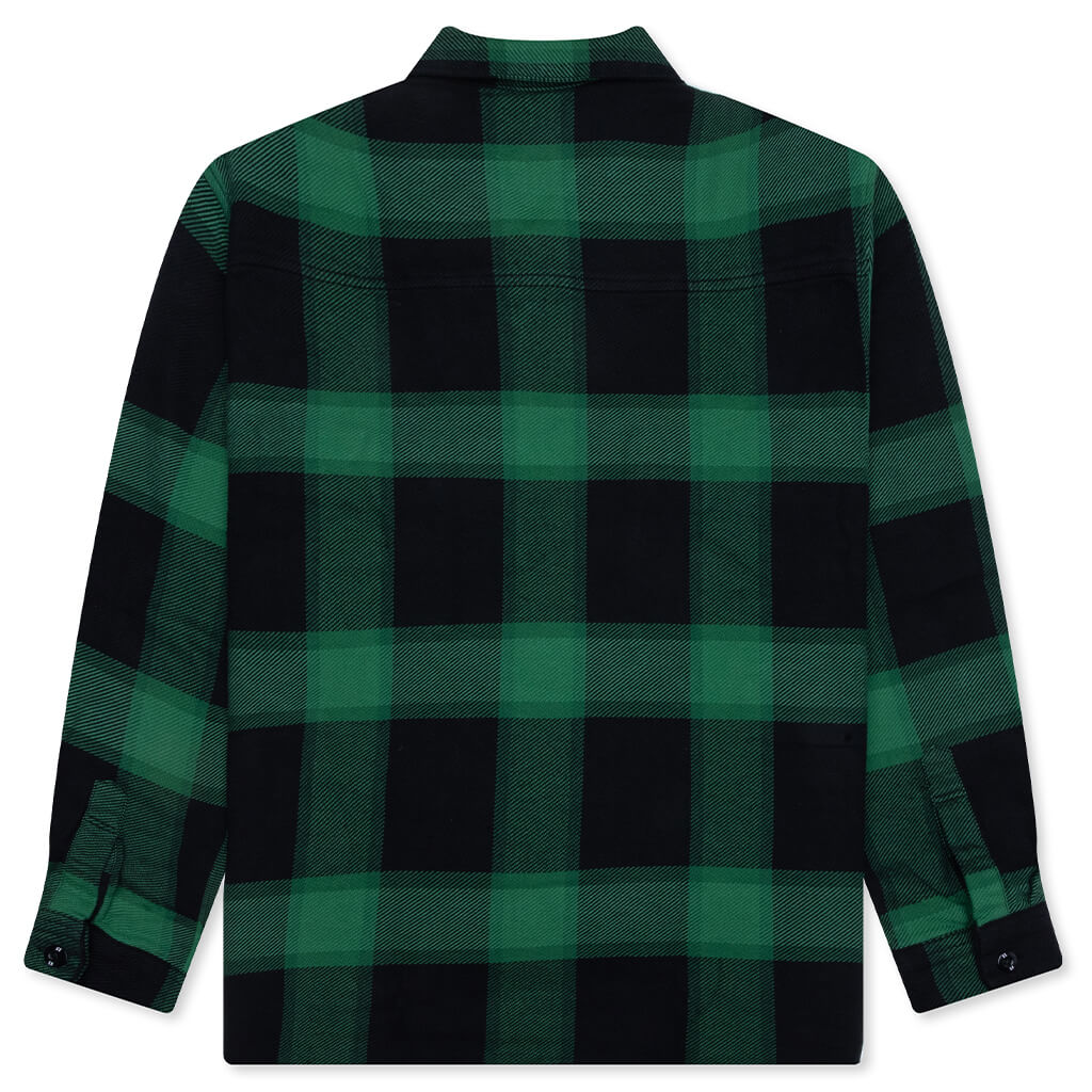 Buffalo Check Shirt L/S - Green - Image 2