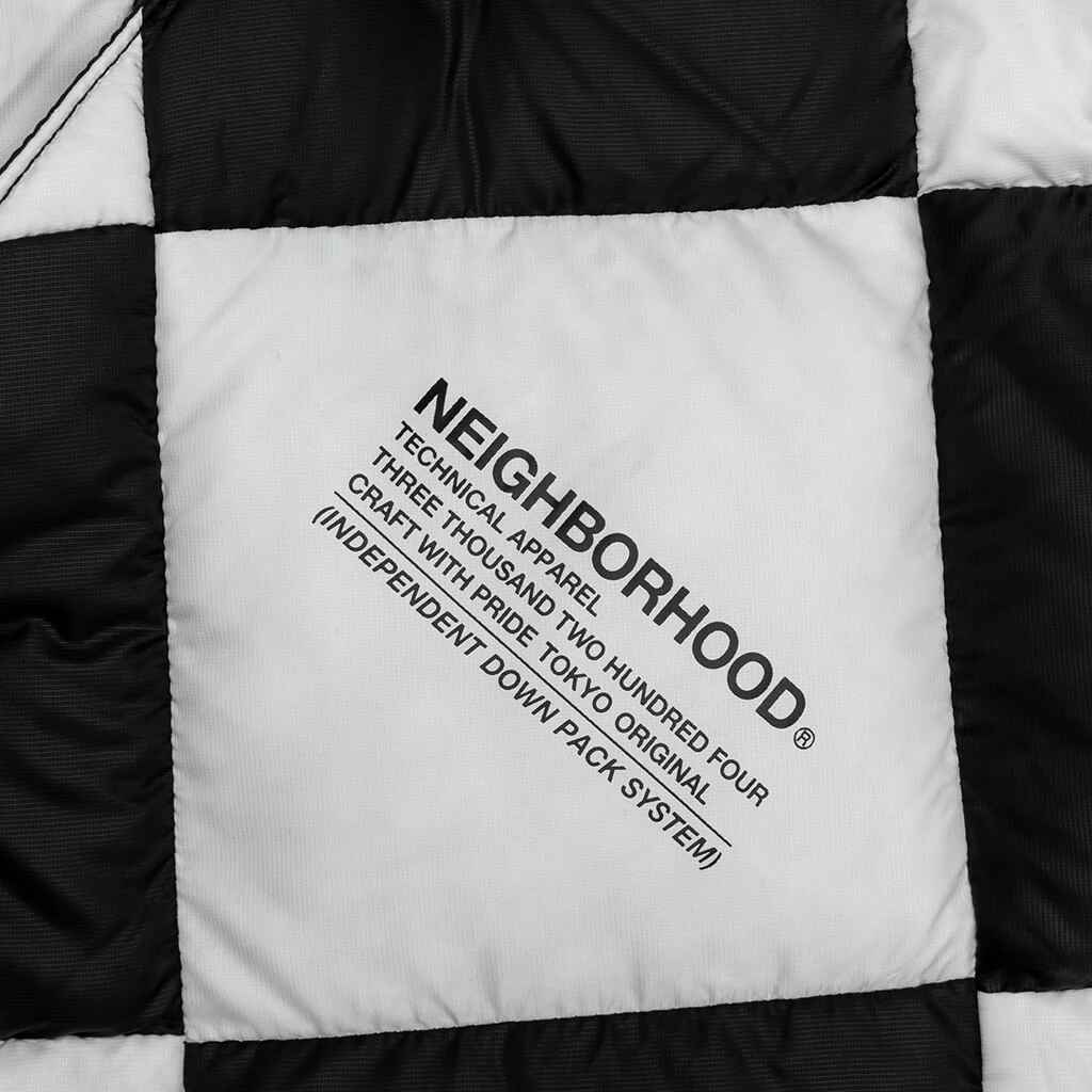 Checker Down Jacket - White - Image 3