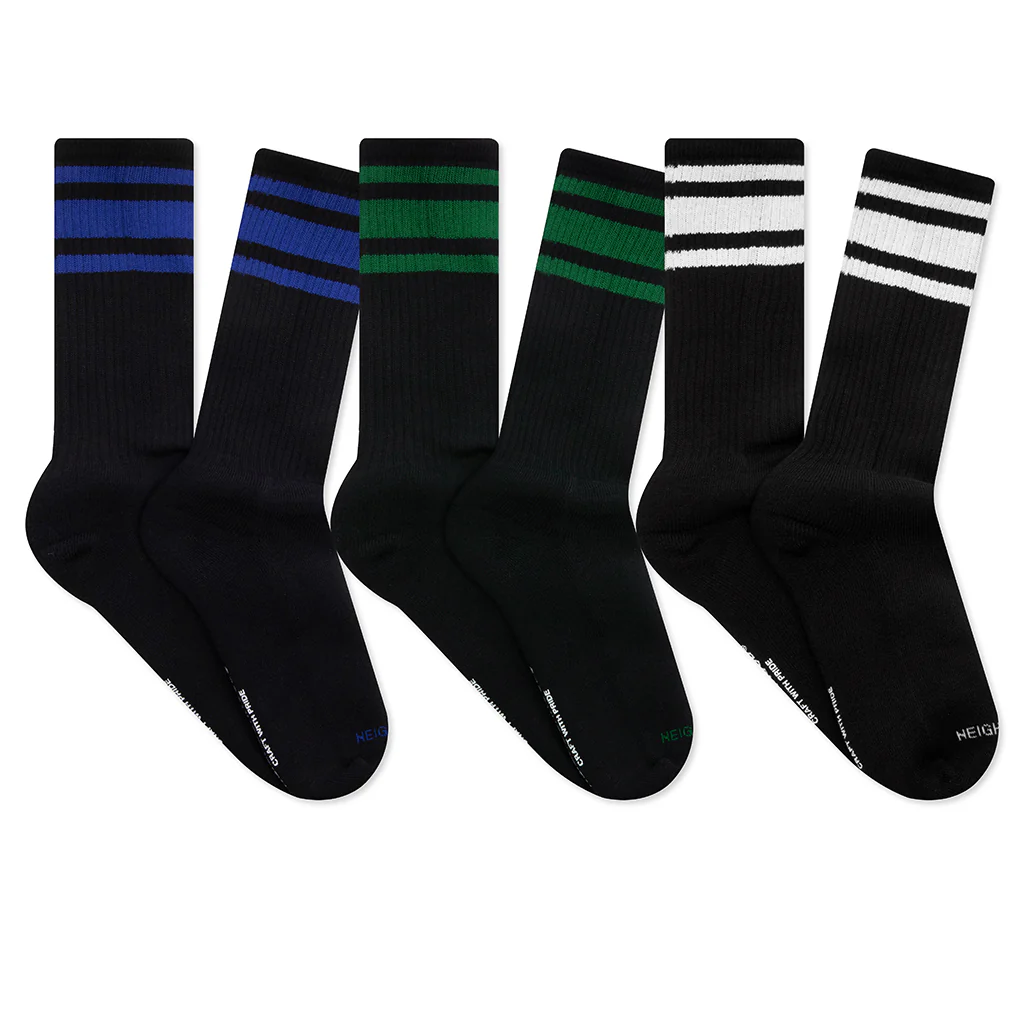 Classic 3 Pack Socks - Black