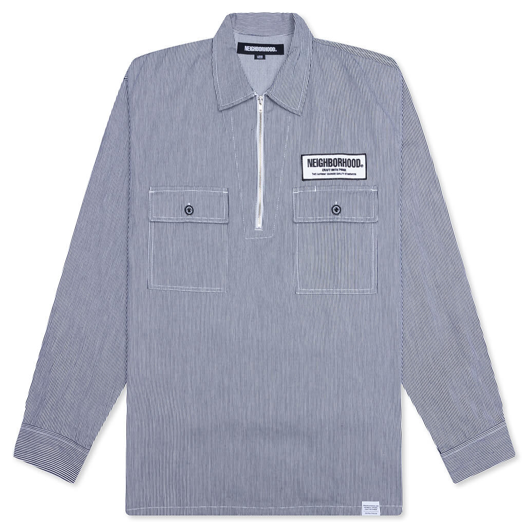 Classic Work L/S Pullover Shirt - Indigo