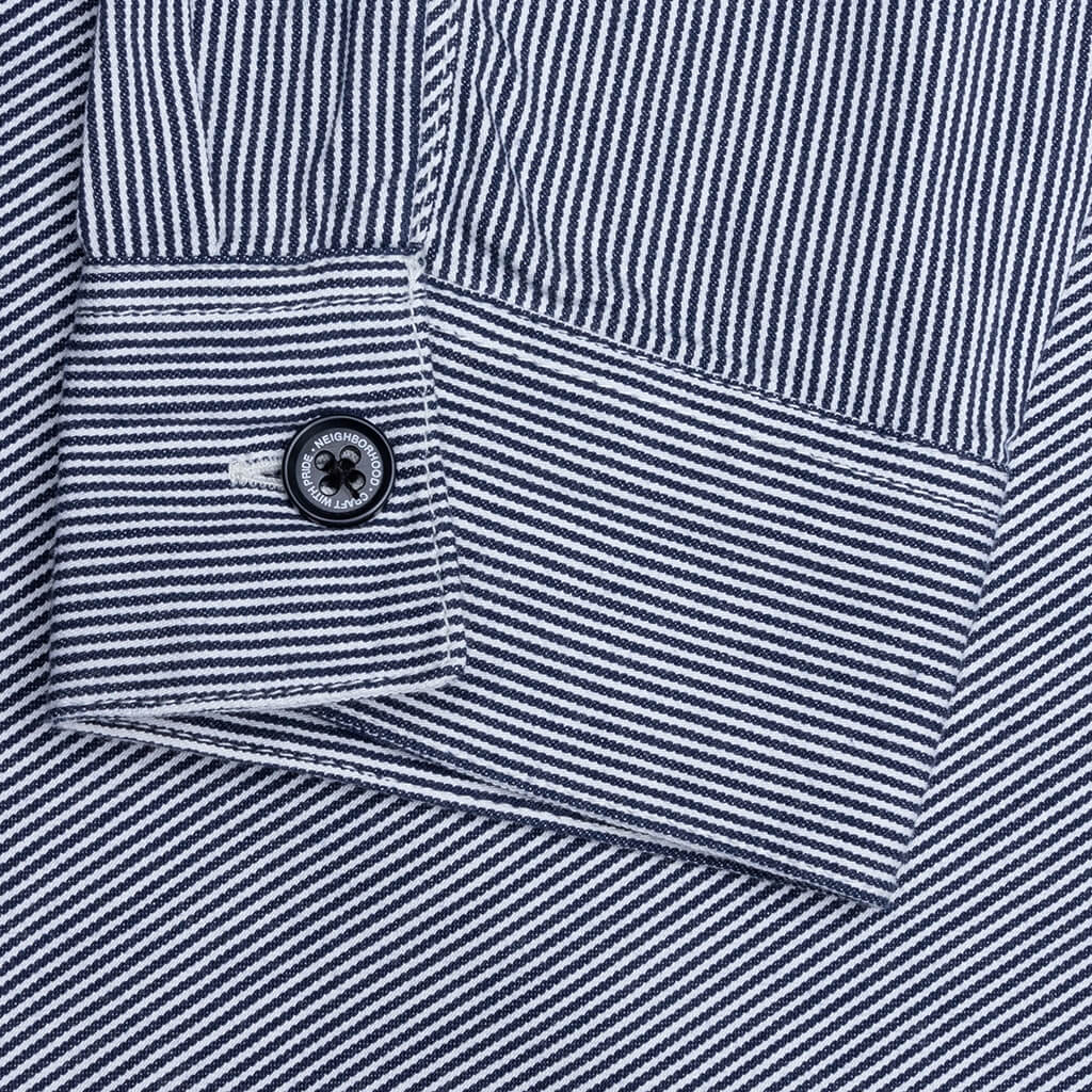 Classic Work L/S Pullover Shirt - Indigo - Image 4
