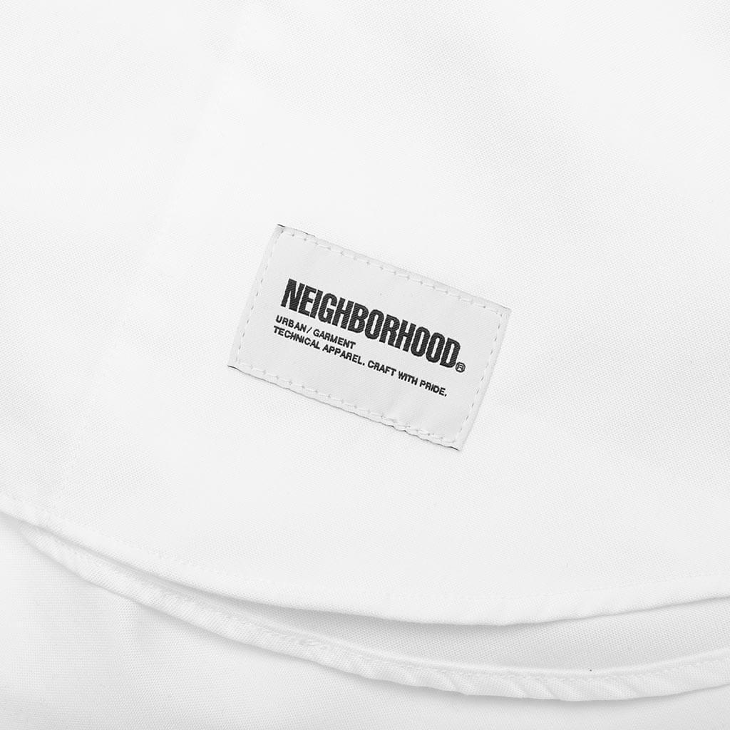 Medal & Cross Embroidery L/S Shirt - White - Image 4