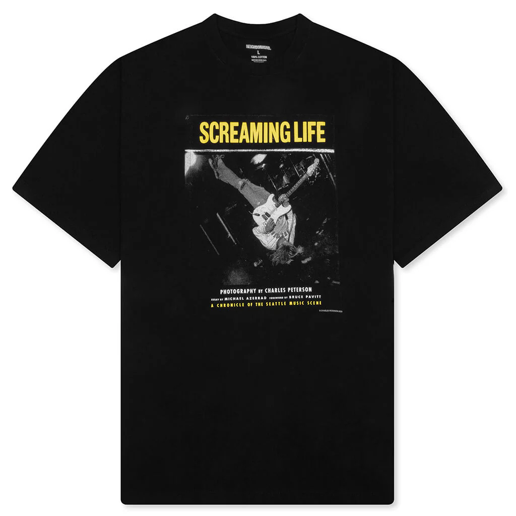 Neighborhood x Charles Peterson S/S Tee 1 - Black