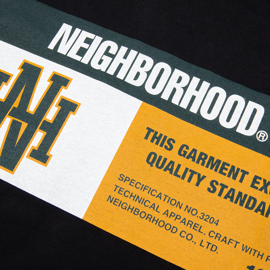 NH L/S Tee 8 - Black/Green - Image 4