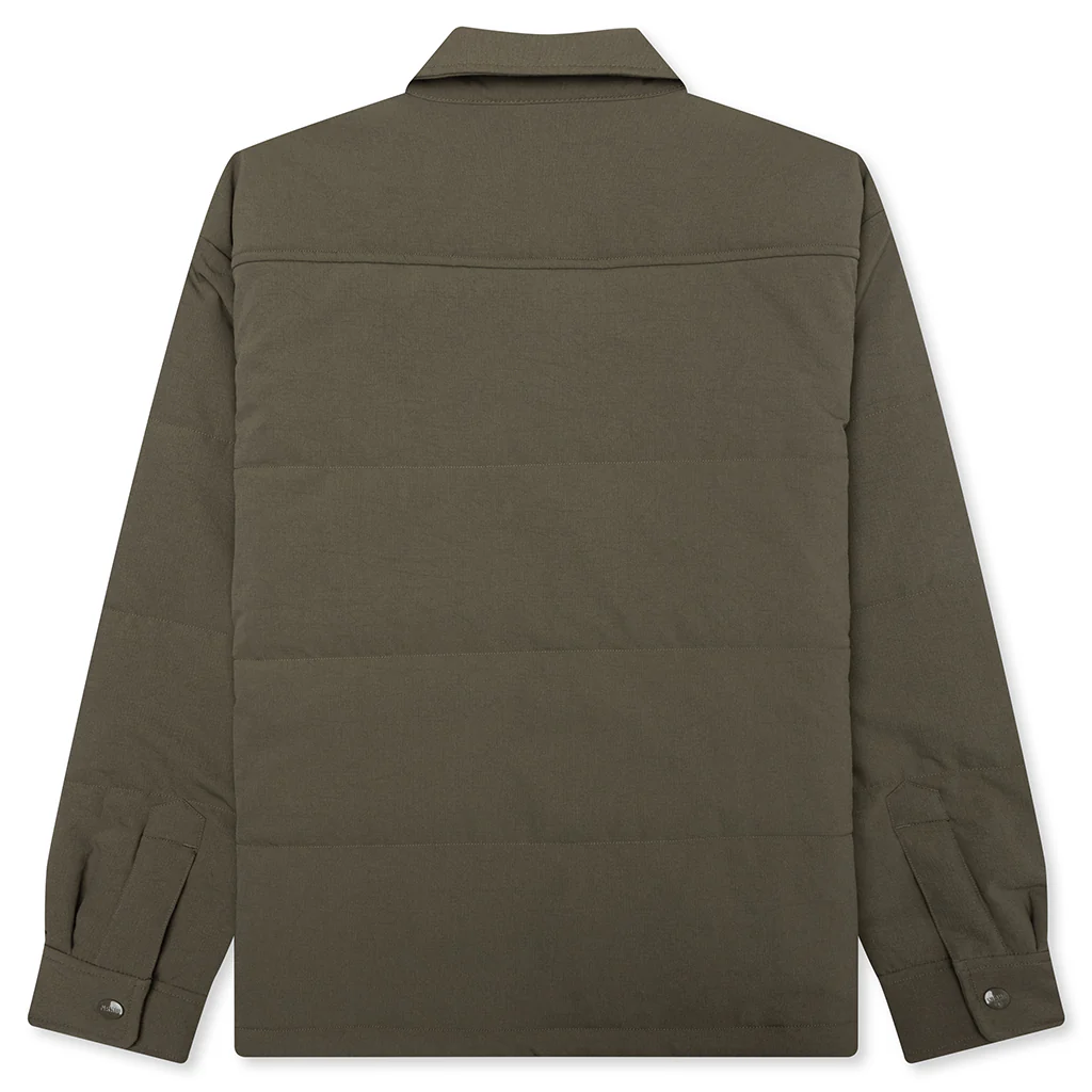 Padded Shirt L/S - Olive - Image 2