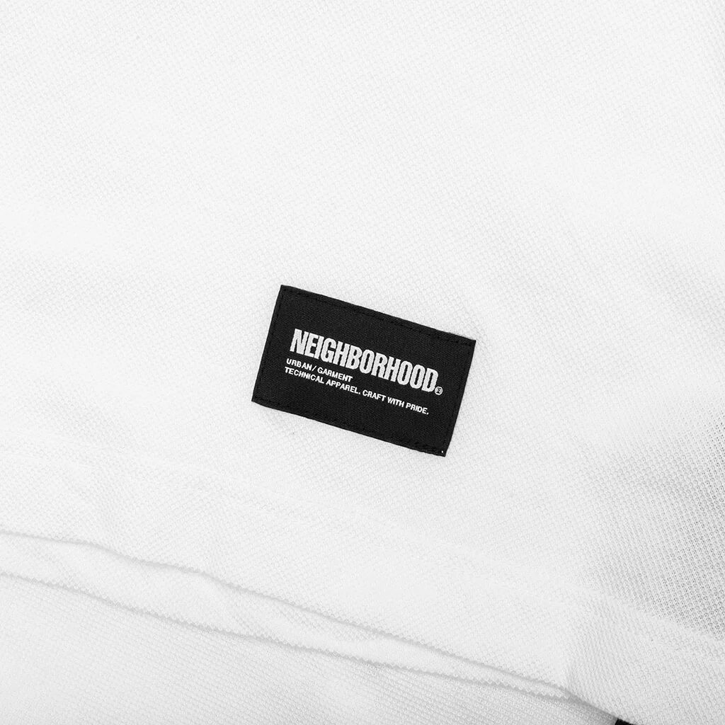 Pique Line S/S Polo Shirt - White - Image 4