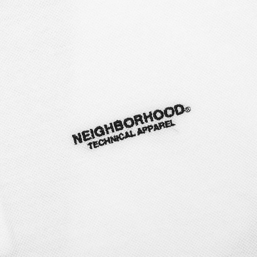 Pique Line S/S Polo Shirt - White - Image 5