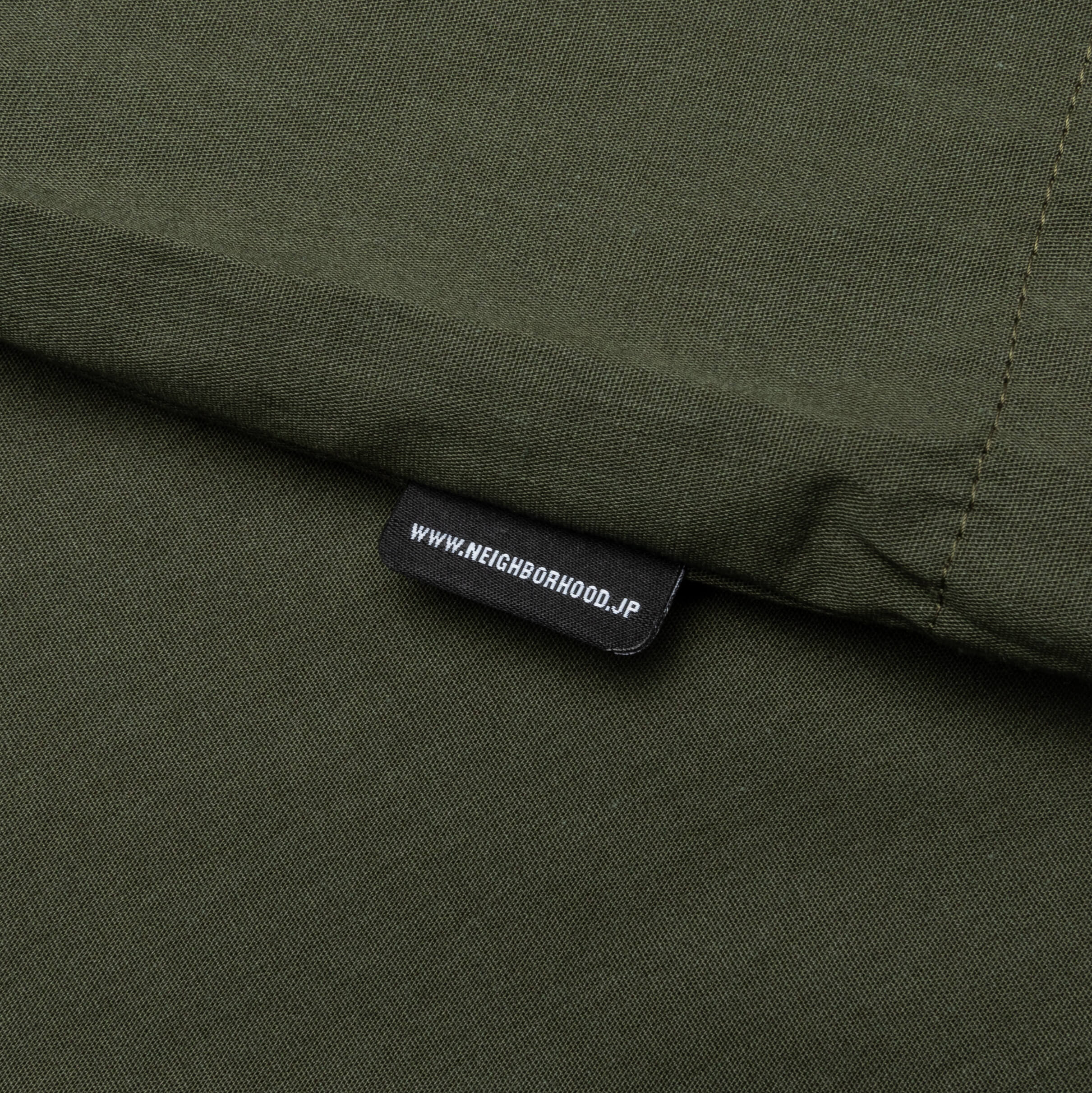 Solid Color Hawaiian S/S Shirt - Olive Drab - Image 4