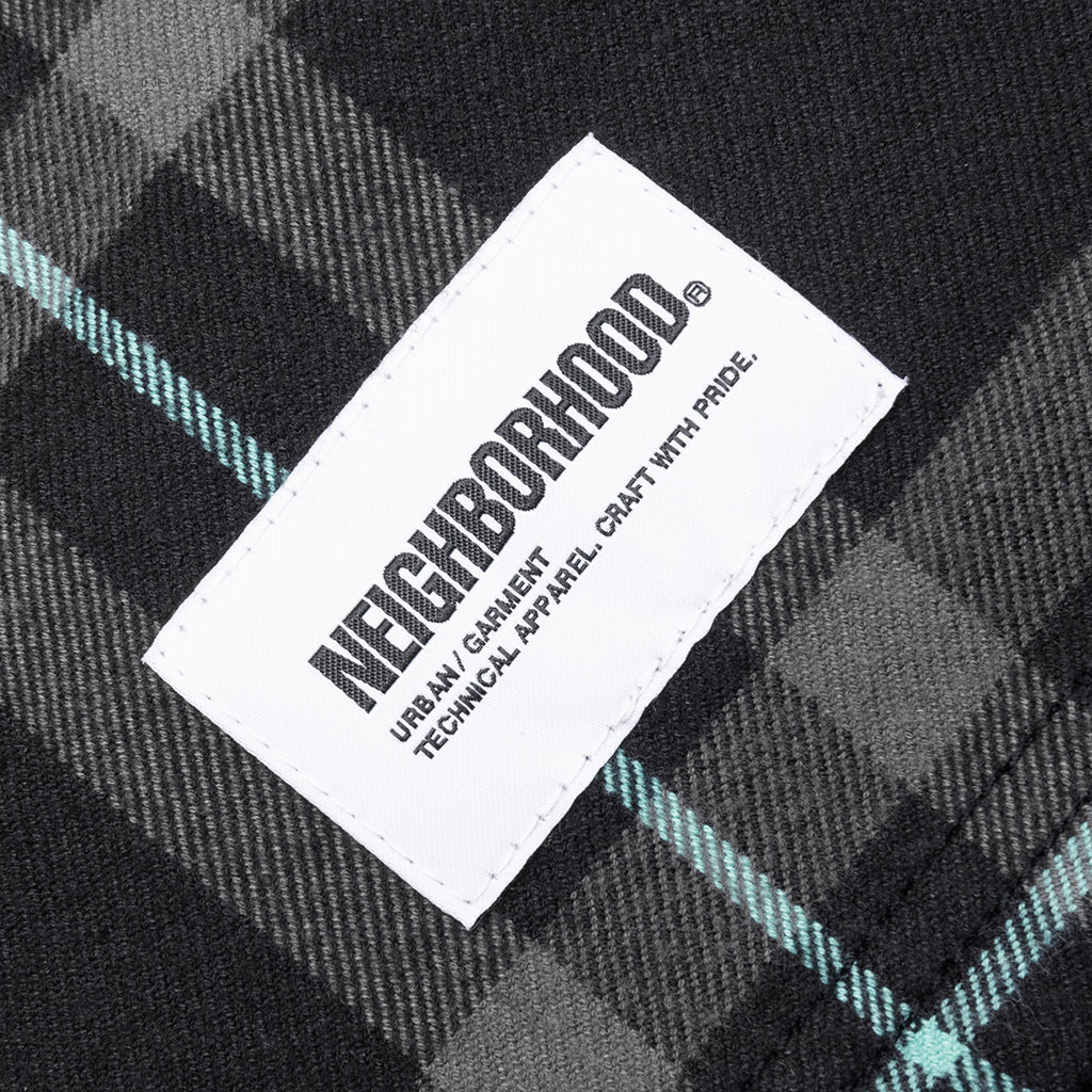 Tartan Check Shirt LS - Black - Image 4