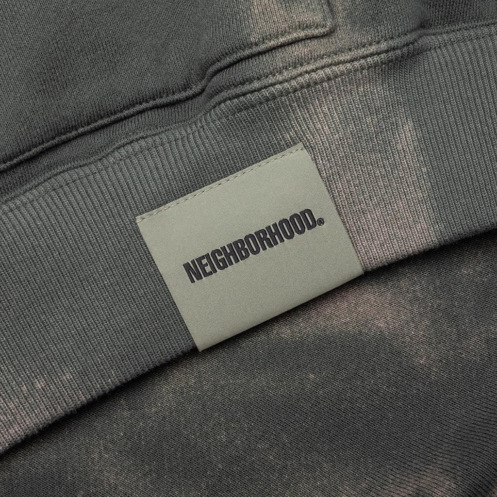 Tie Dye Sweat L/S Parka - Olive Drab - Image 5