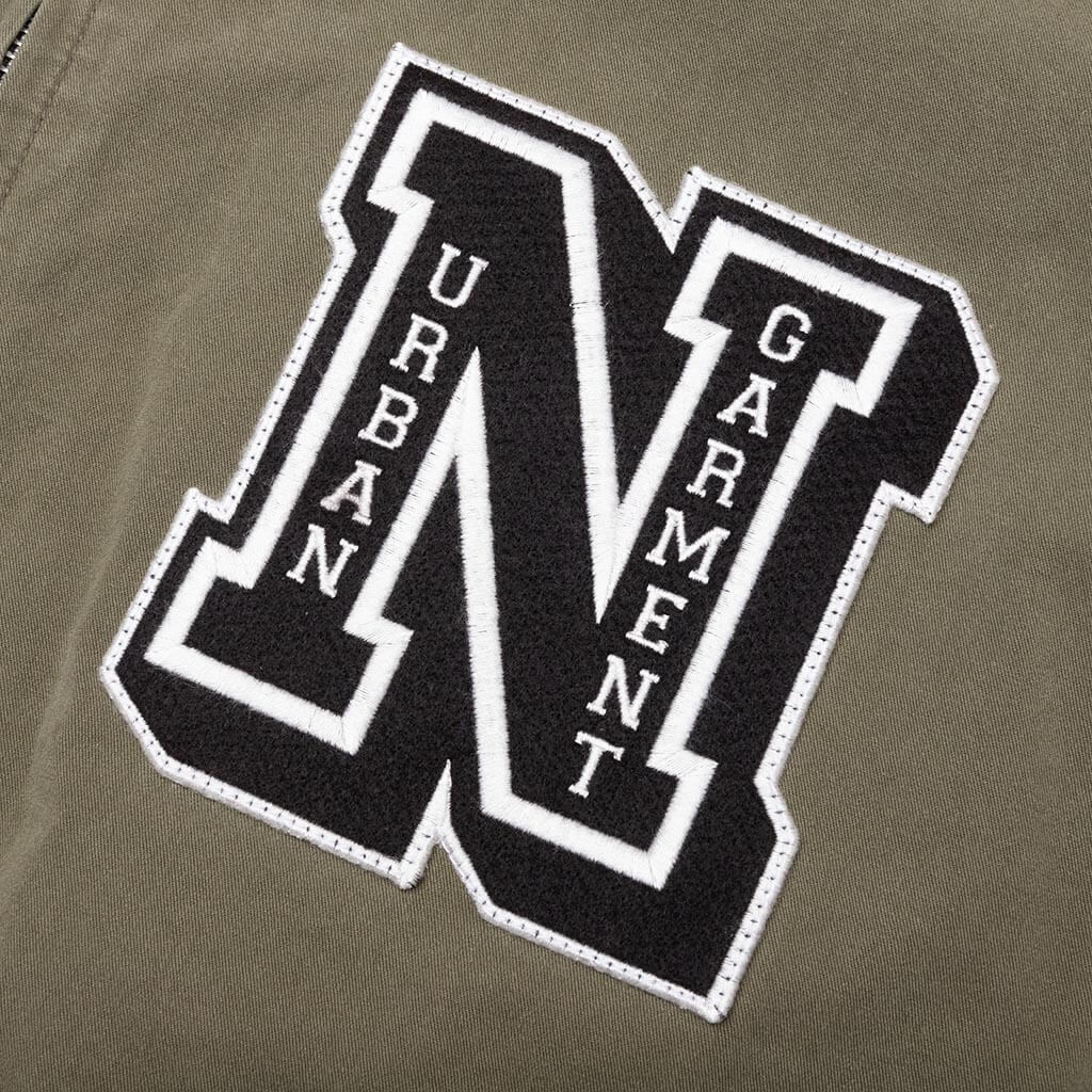 Washed Zip Work Jacket - Olive Drab - Image 3