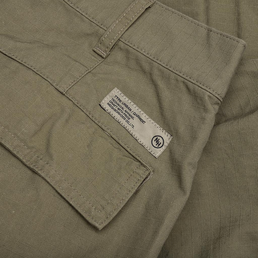 Wide Cargo Pants - Olive Drab - Image 4