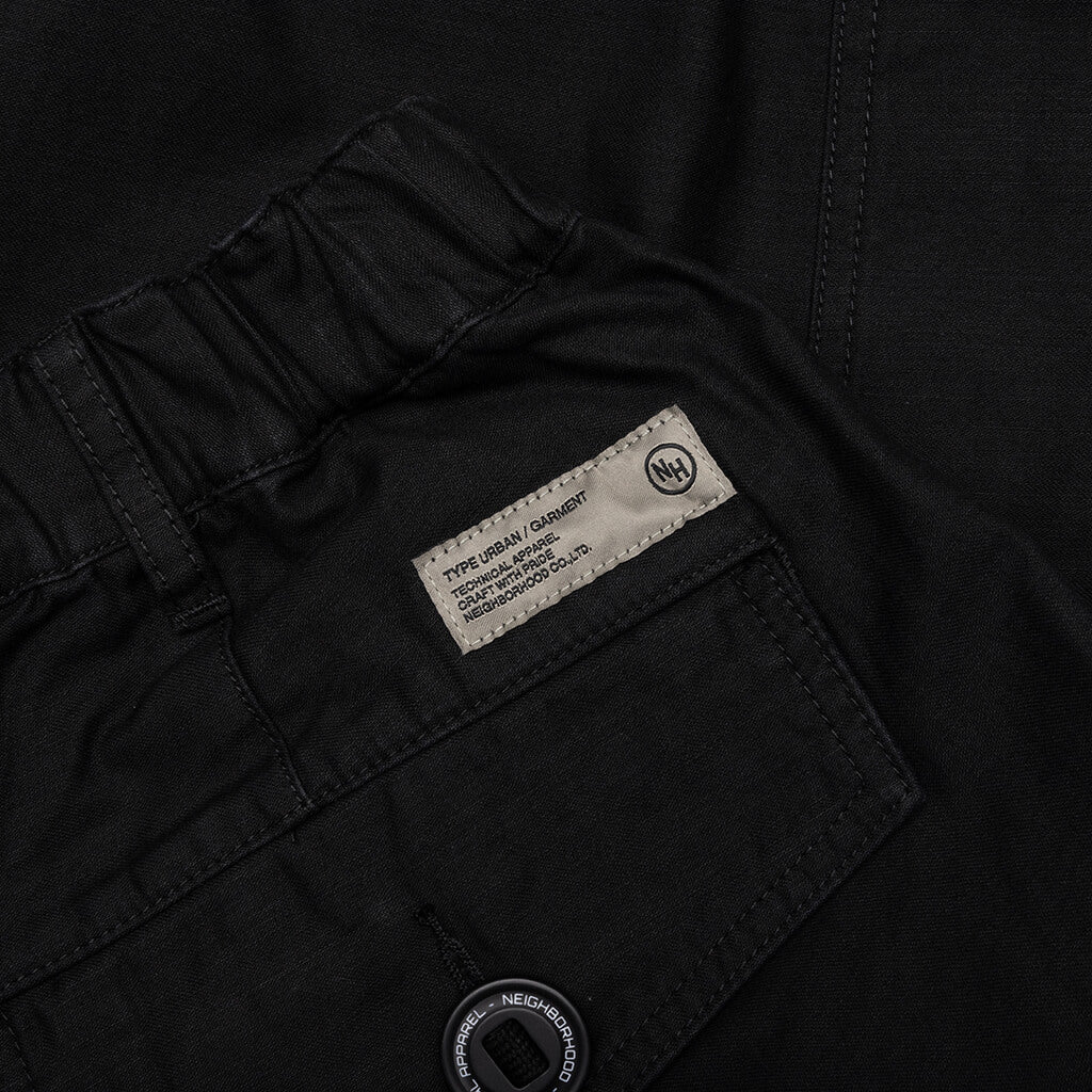 Wide Cargo Shorts Pants - Black - Image 3
