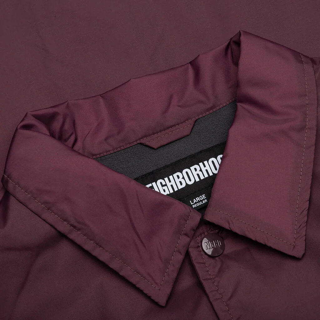Windbreaker Jacket - Burgundy - Image 3