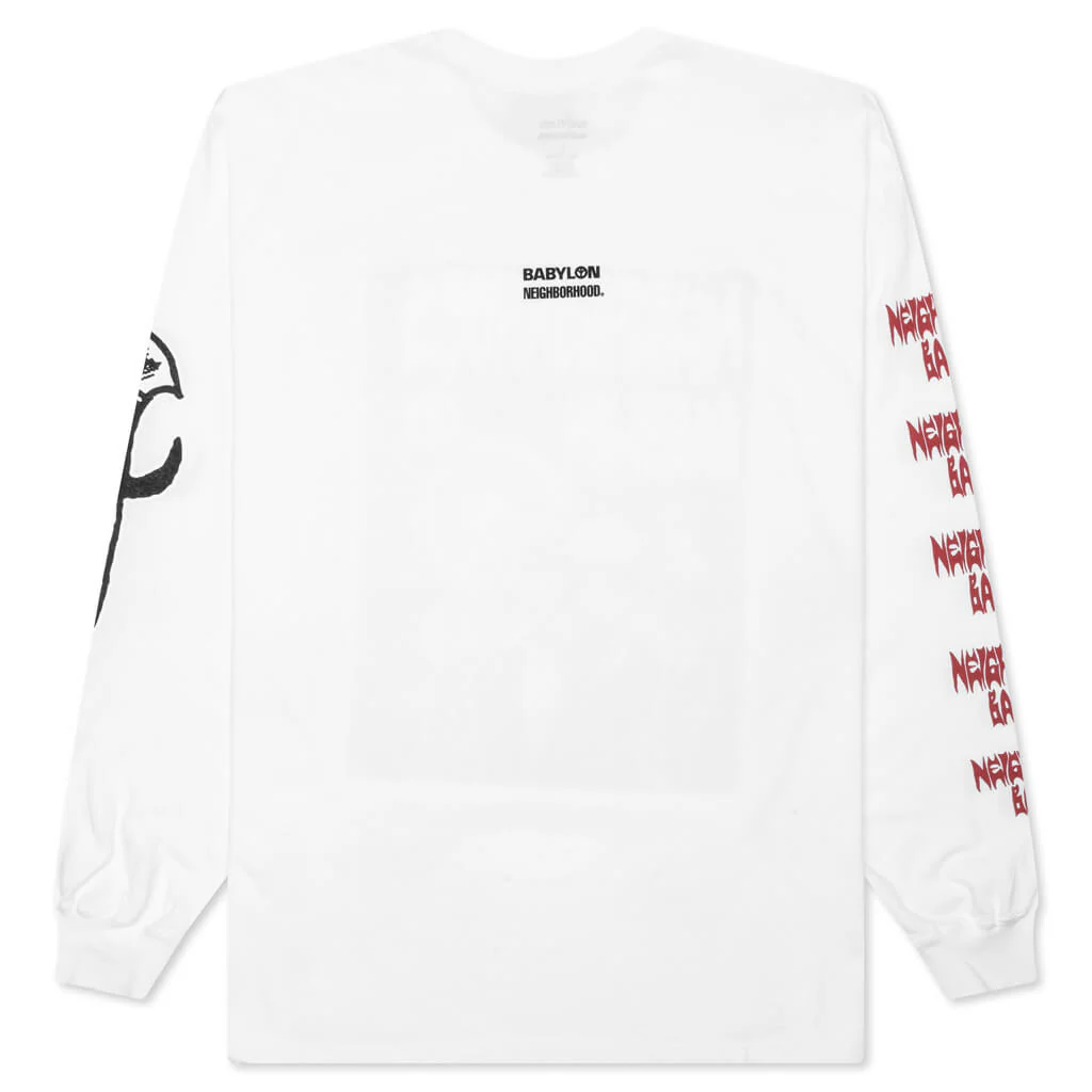 Neighborhood x Babylon Tee LS-3 - White - Image 2