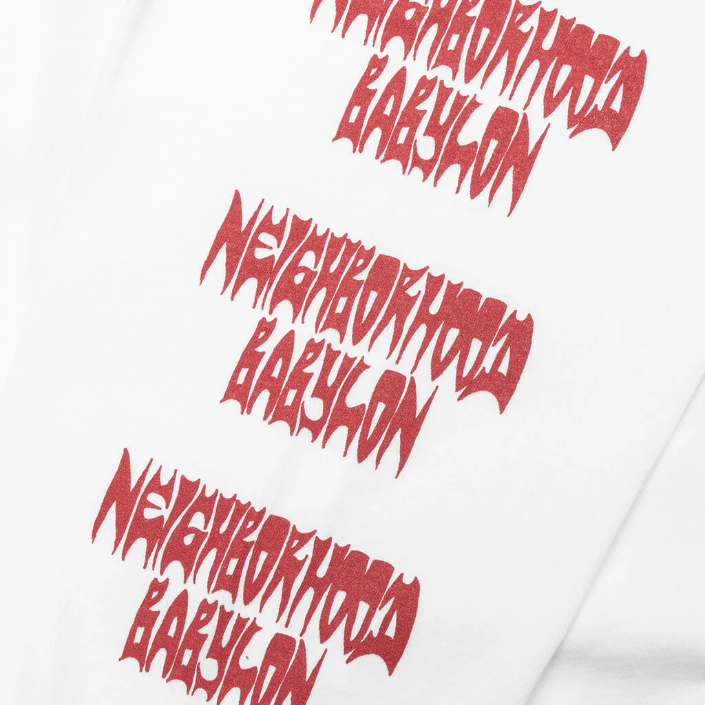 Neighborhood x Babylon Tee LS-3 - White - Image 3