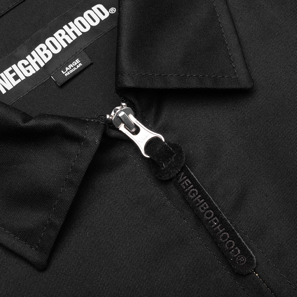 Zip Work Jacket - Black - Image 3