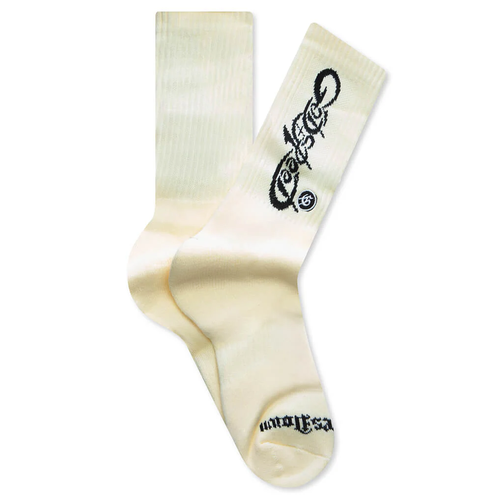 New Age Logo Sock - Cream/Black