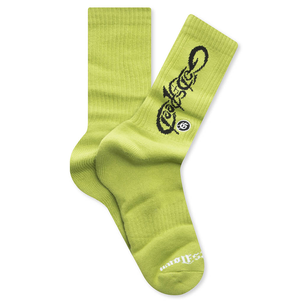 New Age Logo Sock - Neon Green/Black