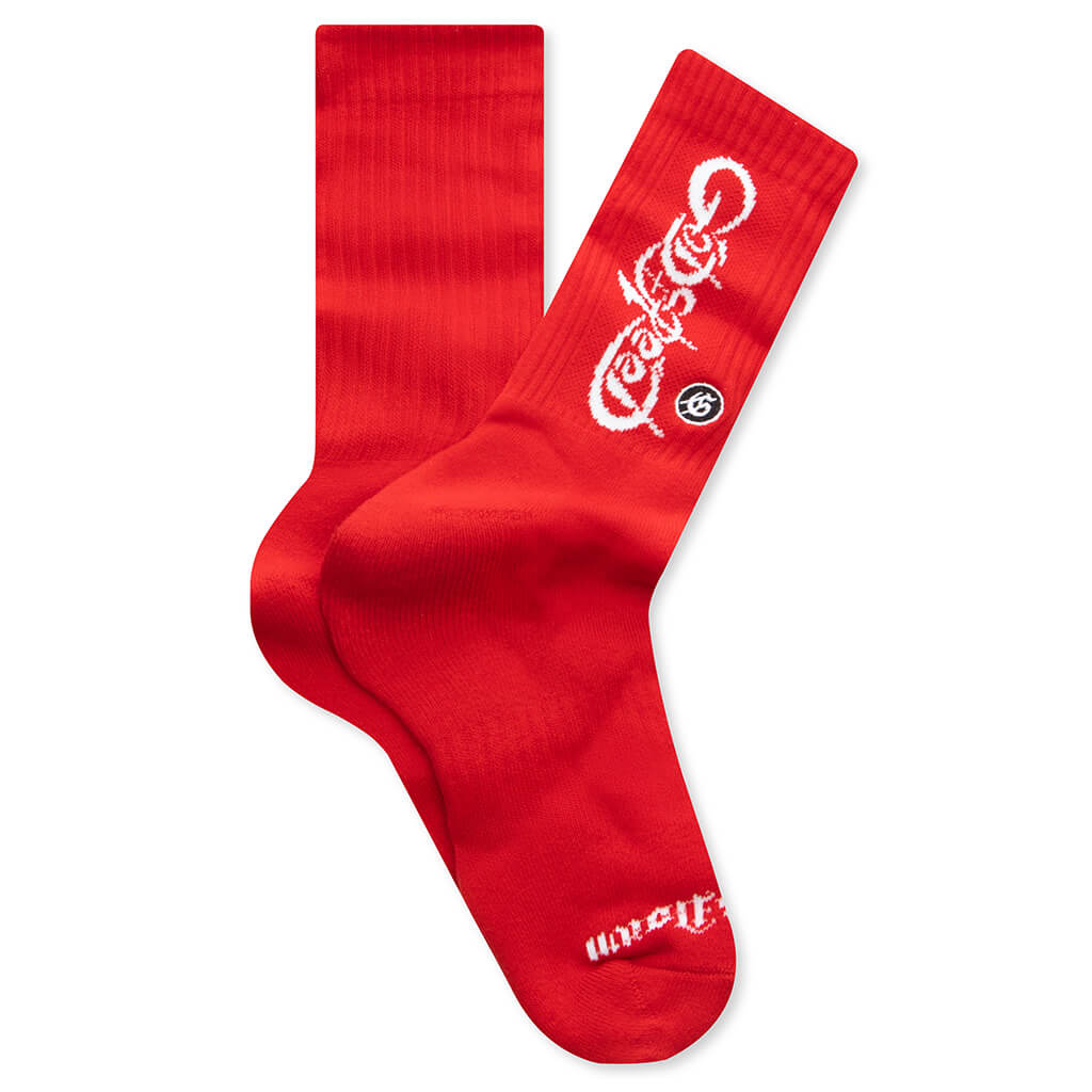 New Age Logo Sock - Red/White