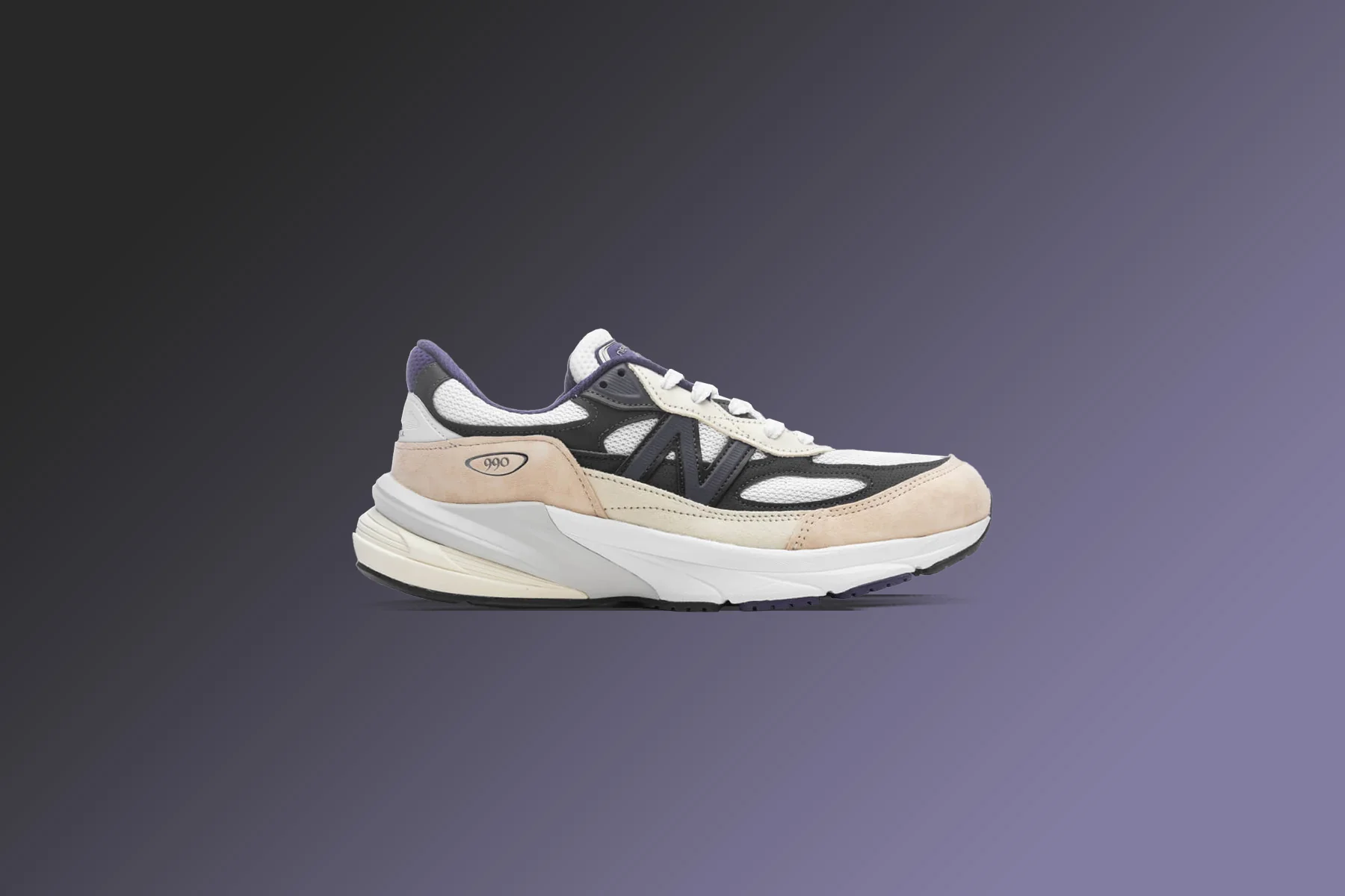 Made in USA 990v6 - White/Black Plum/Phantom - Image 5