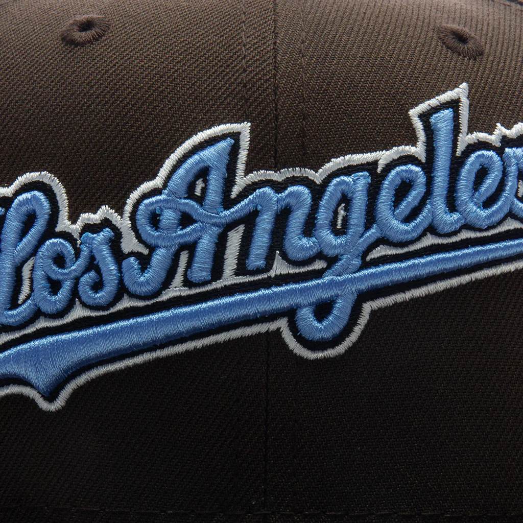 FEATURE x New Era 59FIFTY Fitted LA Dodgers Cooperstown - Walnut/Blue - Image 2