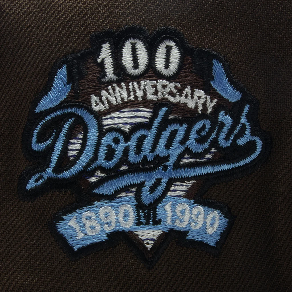 FEATURE x New Era 59FIFTY Fitted LA Dodgers Cooperstown - Walnut/Blue - Image 3