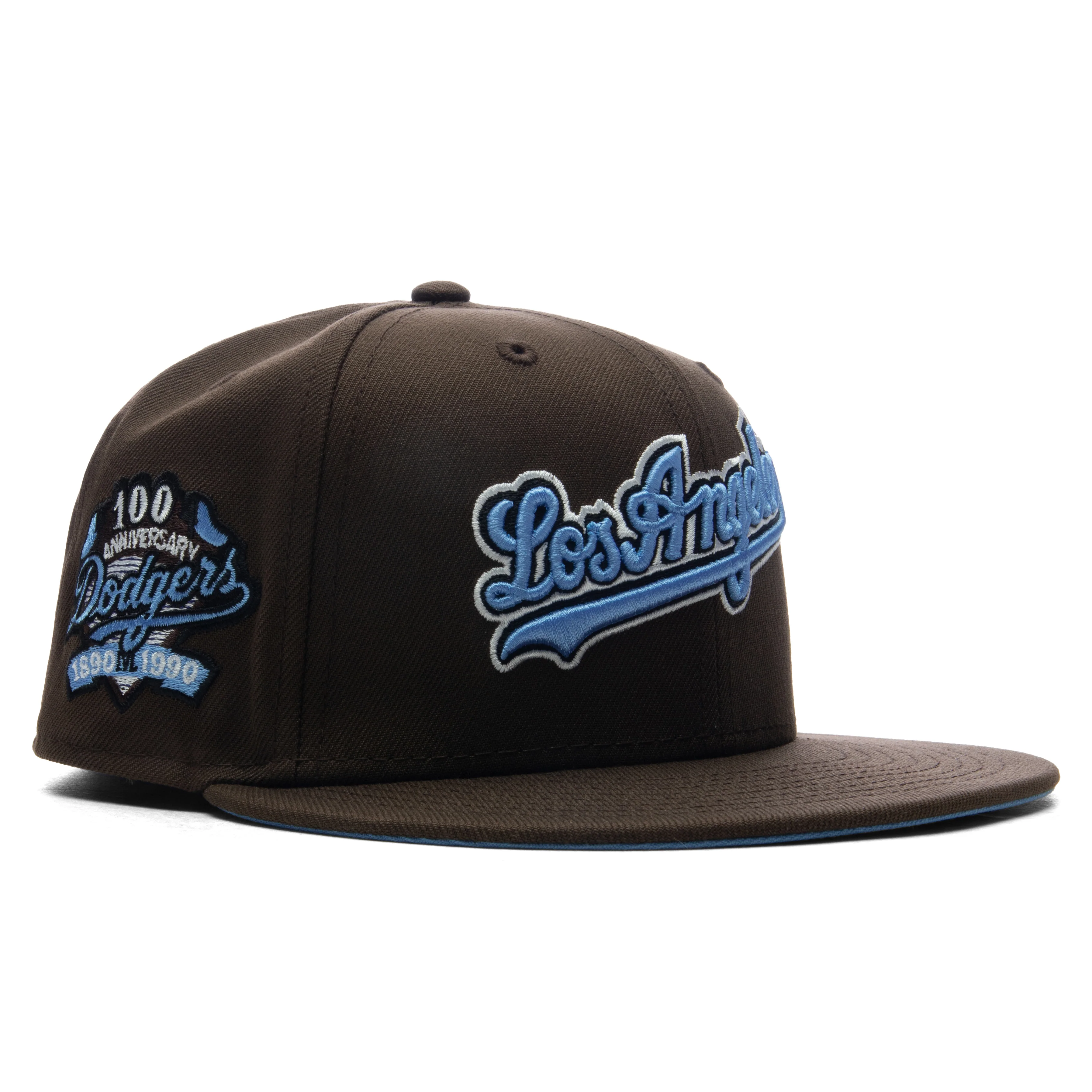 FEATURE x New Era 59FIFTY Fitted LA Dodgers Cooperstown - Walnut/Blue - Image 4